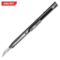 得力(deli) DL007H 铁壳美工刀30°角黑刃 9mm