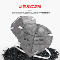 3M 9542 挂耳口罩 活性炭口罩 25只/盒 单位:盒