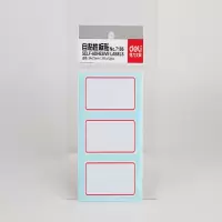 得力(deli) 7186 自粘性标贴 (白色) 34*73mm (本) 5本/包
