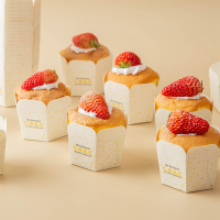 唯都 马芬蛋糕杯耐高温蛋糕纸杯北海道戚风杯六角杯四角杯直接烤六边形 CAKE六角杯-5000个整箱批发