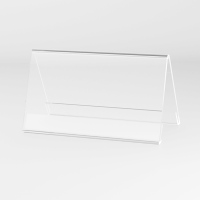 银新 亚克力会议牌立牌透明V型桌牌摆台 90x60mm 2mm10个装 10个/组