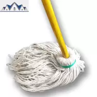艾贝丽 拖把木头杆老式手动挤水家用传统棉布吸水墩布