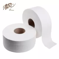 清风 BJ02A1C 两木大卷纸厕纸800克3层200米商用厕所大盘卫生纸 12卷/箱
