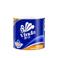 维达(Vinda)V4069 家用卷纸 4层140g 实用纸巾蓝色经典 10卷/提