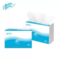 清风 B913AC 洗手间抽取式干湿擦手纸物业原木抽纸整箱吸水加厚 整箱装