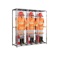 豹牌 旋转式不锈钢消防服架(一组3个,304不锈钢材质) 1950mm*1890mm*650mm