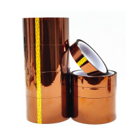 谋福CNMF 320 金手指胶带茶色耐高温胶带 线路板防焊电池包扎3D打印聚酰亚胺绝缘胶纸(35mm宽*30码长 )