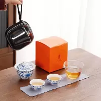 八方礼 青花缠枝连旅行茶具BFL2024-6