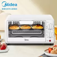 美的(Midea) PT10K1 10L家用桌面式烤箱 均匀烘烤
