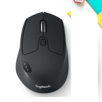 罗技(Logitech) M720 鼠标 无线蓝牙鼠标 办公鼠标 右手鼠标 大手鼠标 优联 黑色 带无线2.4G接收器