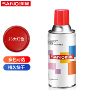 三和(SANO) 自喷漆手喷漆 工业防腐漆 金属防锈漆 350ML 大红色