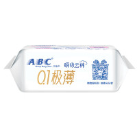 ABC 卫生巾 迷你卫生巾瞬吸云棉0.1极薄棉柔 干爽轻薄190mm*8片