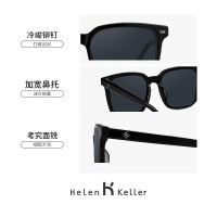 海伦凯勒(Helen Keller)墨镜开车眼镜偏光太阳镜墨镜H8956 H2151H03深灰+黑框偏光