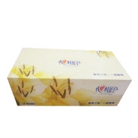 心相印 FT20090 心相印90抽三层盒装纸面巾(百合图升级版) 6盒*8提(90抽/盒)