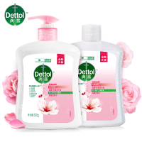 滴露(Dettol) 健康抑菌洗手液滋润 500g+500g瓶 补充装液替换
