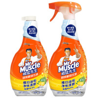 威猛先生(Mr Muscle) 500g+500g 厨房重油污净清爽柠檬 厨房清洁剂油烟机 双包装/组