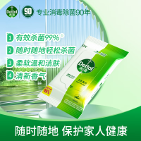 滴露(Dettol) 卫生湿巾10片*8包 消毒杀菌 湿巾小包独立包装