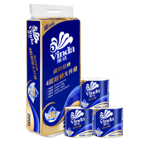 维达(Vinda) V4073-A 4层x200克 经典卷纸手纸 卫生间用纸 (10卷/提)