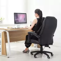 伯力斯 电脑椅真牛皮可躺老板椅人体工学办公椅家用转椅子头层牛皮 MD-002