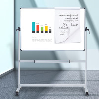 AUCS 白板写字板支架式150*90cm 移动办公教学会议磁性大黑板双面 WB01311302