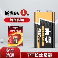 南孚电池9V碱性方块九伏6LR616F22方形遥控器烟雾报警器万用表干电池2粒/组