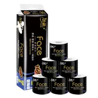 洁柔(C&S) 有芯卷纸黑Face加厚4层140克*12卷卫生纸巾冲厕易降解