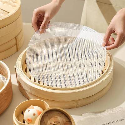 特腾 52cm 圆形食品级硅胶屉布 5张硅胶蒸笼垫馒头垫蒸笼布纸优质A级