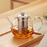 中锐智采 茶壶玻璃泡茶壶耐高温加厚煮茶壶不锈钢过滤茶水壶茶具