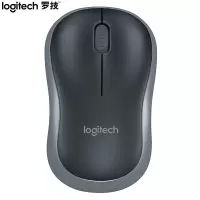 罗技(Logitech)M220 鼠标 无线鼠标 办公鼠标 对称鼠标带无线微型接收器 灰黑色