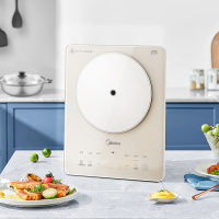 美的(Midea) 电磁炉MC-E22B23大功率家用 防水面板2200W大功率 炒菜火锅不粘炒锅一体小型电磁灶