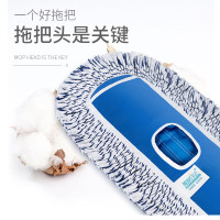 美家日记(MEIJIARIJI)商用平板拖把 大号尘推吸尘大号尘 木地板大理石瓷砖吸水棉纱拖把 豪华40cm替换布头