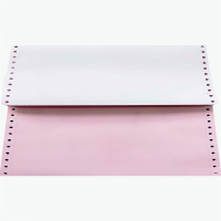 中锐智采 针式打印纸压感纸电脑打印纸无碳纸票据纸机打记账凭证241mm发货单出库单多联复写 七联二等分(1000页)