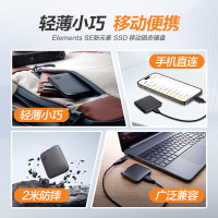 西部数据 移动硬盘 1T Elements SE新元素 SSD