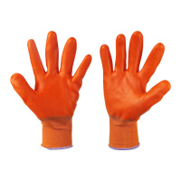星宇(XING YU) 星宇 尼龙PVC半浸手套 均码 桔色P538 1副