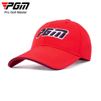 PGM 高尔夫帽子球帽夏季透气防晒装备遮阳帽 MZ023- 红色 均码