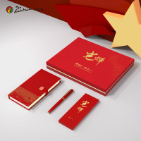 毕加索(Pimio) 宝珠笔套装光辉系列 签字笔套装 中国红