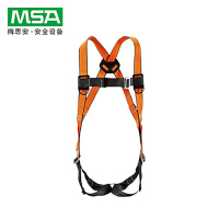 梅思安 全身式三挂点无腰带轻巧星聚酯安全带 小号 10212142