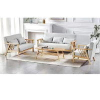 禾呈心采 实木框架沙发 单人位 74*79*80cm