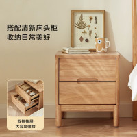 禾呈心采 实木床头柜