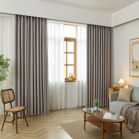 禾呈心采 麻布单层窗帘 褶皱率1:1.8 1平米