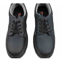 赫力斯(HELISI) 防砸防刺穿防静电头层牛皮安全鞋 KM0107/36码/黑色 1双/件