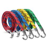 加榜 摩托车捆绑绳后备箱绑带挂勾弹力松紧绳绑货行李橡胶绳子加粗捆扎 捆扎行李绳-混色 1.7米-1根