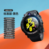 dido Y03 青少年电话手表初高中生GPS定位全网通中小学生多功能视频通话可插卡智能男生女孩防水 标准版-黑色