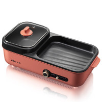 小熊(bear)电烧烤炉多功能料理锅电火锅烤涮 一体锅烧烤机 DKL-C16A1