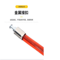 自行车锁 钢丝锁单车锁山地车锁钢缆软锁防盗锁门锁电动车锁链条锁 90cm粗1.82cm两把十字钥匙