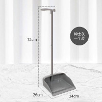 中锐智采 簸箕家用加厚熟胶耐摔大撮箕垃圾铲单个畚斗扫地撮子 绅士灰[熟胶耐摔款]簸箕-1个装