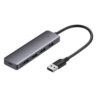 UGREEN绿联 USB3.0接口(USB3.0*4+Type-C供电口)线长0.15-2M扩展坞转换器CM219