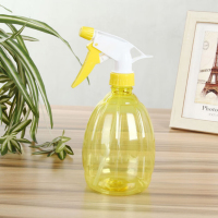 谋福 53 糖果色喷壶塑料250ml可拆卸喷水壶手压式园艺工具浇花喷雾器(A3黄色500ml)