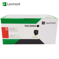 利盟(Lexmark)74C30K0 黑色碳粉盒 (约3000页)