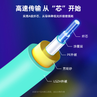 山泽(SAMZHE)电信级万兆光纤跳线 LC-LC多模双芯OM3-300 收发器尾纤2米G3-LCLC02